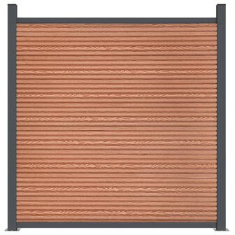 Schuttingpaneel 353x186 cm HKC bruin 5