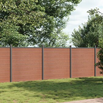 Schuttingpaneel 526x186 cm HKC bruin 1
