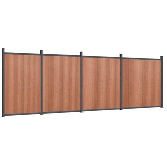 Schuttingpaneel 699x186 cm HKC bruin 2