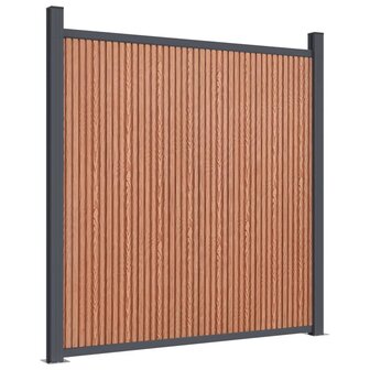 Schuttingpaneel 699x186 cm HKC bruin 7