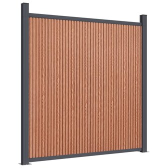 Schuttingpaneel 872x186 cm HKC bruin 7