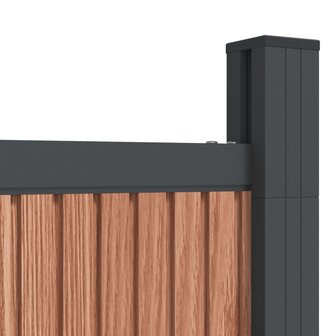 Schuttingpaneel 872x186 cm HKC bruin 9