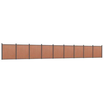 Schuttingpaneel 1564x186 cm HKC bruin 2