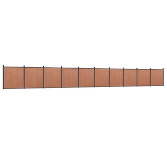 Schuttingpaneel 1737x186 cm HKC bruin 2