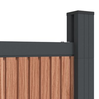 Schuttingpaneel 1737x186 cm HKC bruin 9