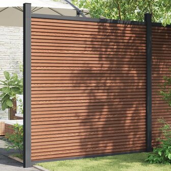 Schuttingpaneel 173x186 cm HKC bruin 1