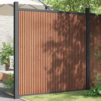 Schuttingpaneel 173x186 cm HKC bruin 3