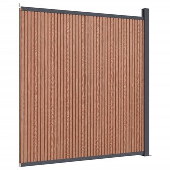 Schuttingpaneel 173x186 cm HKC bruin 7