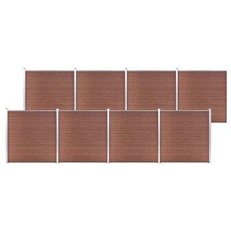 Schutting 1391x186 cm HKC bruin 1