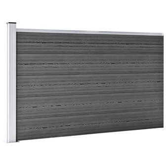 Schuttingpanelenset 699x105 cm HKC zwart   4