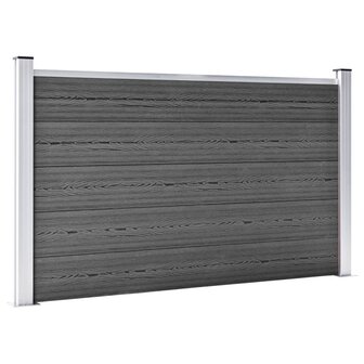 Schuttingpanelenset 872x105 cm HKC zwart   3