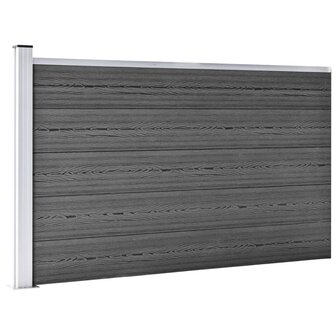 Schuttingpanelenset 872x105 cm HKC zwart   4