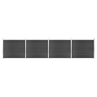 Schuttingpanelenset 699x146 cm HKC grijs   1