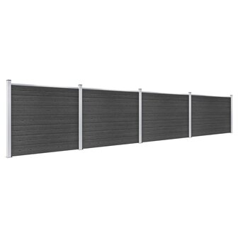 Schuttingpanelenset 699x146 cm HKC grijs   2