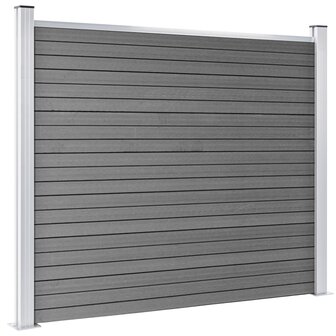 Schuttingpanelenset 699x146 cm HKC grijs   4