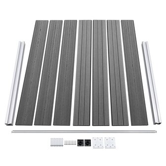 Schuttingpanelenset 699x146 cm HKC grijs   6