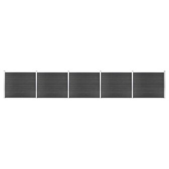 Schuttingpanelenset 872x146 cm HKC grijs   1