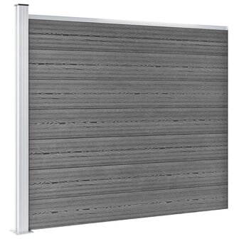 Schuttingpanelenset 872x146 cm HKC grijs   3