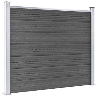 Schuttingpanelenset 526x146 cm HKC zwart   4