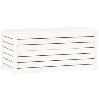 Tuinbox 101x50,5x46,5 cm massief grenenhout wit 2
