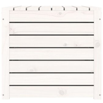 Tuinbox 101x50,5x46,5 cm massief grenenhout wit 7