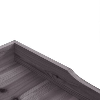 Plantentafel met schap 78x38x82,5 cm vurenhout grijs 7