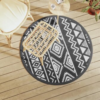 Buitenkleed ARAKIL &Oslash;120 cm polypropeen zwart 1