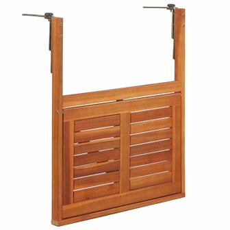 Balkontafel hangend 64,5x44x80 cm massief acaciahout 5