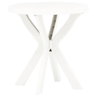 Bistrotafel &Oslash;70 cm kunststof wit 1