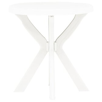 Bistrotafel &Oslash;70 cm kunststof wit 2