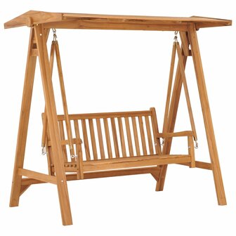 Schommelbank 170 cm massief teakhout  1