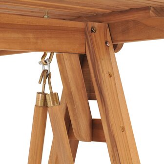 Schommelbank 170 cm massief teakhout  6
