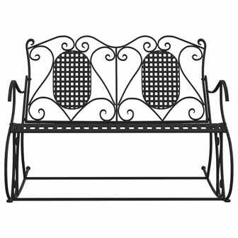 Schommelbank 2-zits 113 cm staal zwart 3