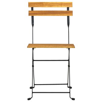 Bistrostoelen inklapbaar 4 st massief acaciahout 4