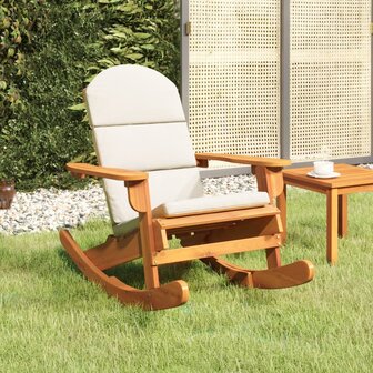 Schommelstoel Adirondack met kussens massief acaciahout 1