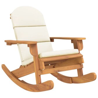 Schommelstoel Adirondack met kussens massief acaciahout 2