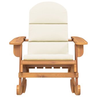 Schommelstoel Adirondack met kussens massief acaciahout 3