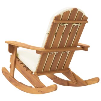 Schommelstoel Adirondack met kussens massief acaciahout 5