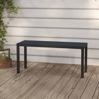 Tuinbank 110 cm staal en HKC zwart 1