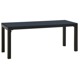 Tuinbank 110 cm staal en HKC zwart 2