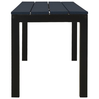 Tuinbank 110 cm staal en HKC zwart 4
