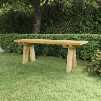 Tuinbank 110 cm ge&iuml;mpregneerd massief grenenhout 1