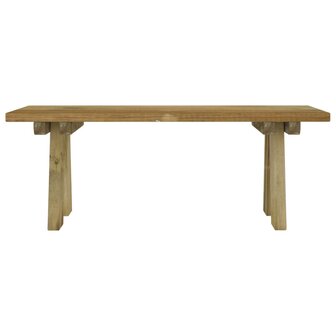Tuinbank 110 cm ge&iuml;mpregneerd massief grenenhout 3