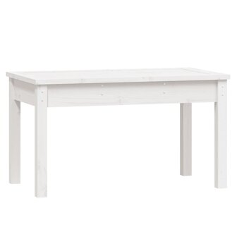 Tuinbank 80x44x45 cm massief grenenhout wit 2