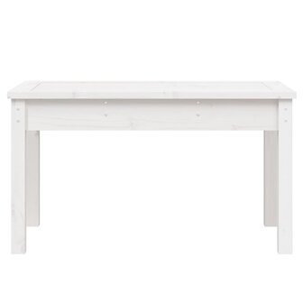 Tuinbank 80x44x45 cm massief grenenhout wit 4