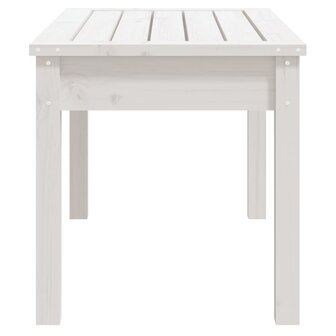 Tuinbank 80x44x45 cm massief grenenhout wit 5
