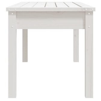 Tuinbank 109x44x45 cm massief grenenhout wit 5