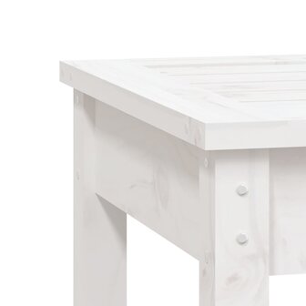 Tuinbank 109x44x45 cm massief grenenhout wit 6