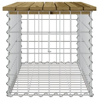 Tuinbank schanskorfontwerp 83x44x42 cm ge&iuml;mpregneerd hout 4