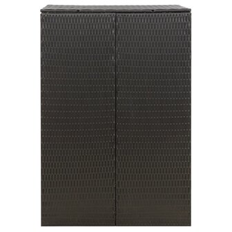 Containerberging enkel 70x80x117 cm poly rattan zwart 5